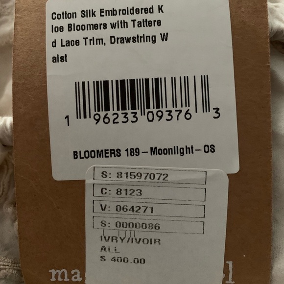 Magnolia Pearl Embroidered Khloe Bloomers 189 Moonlight NWT (RARE ITEM) - Picture 6 of 11